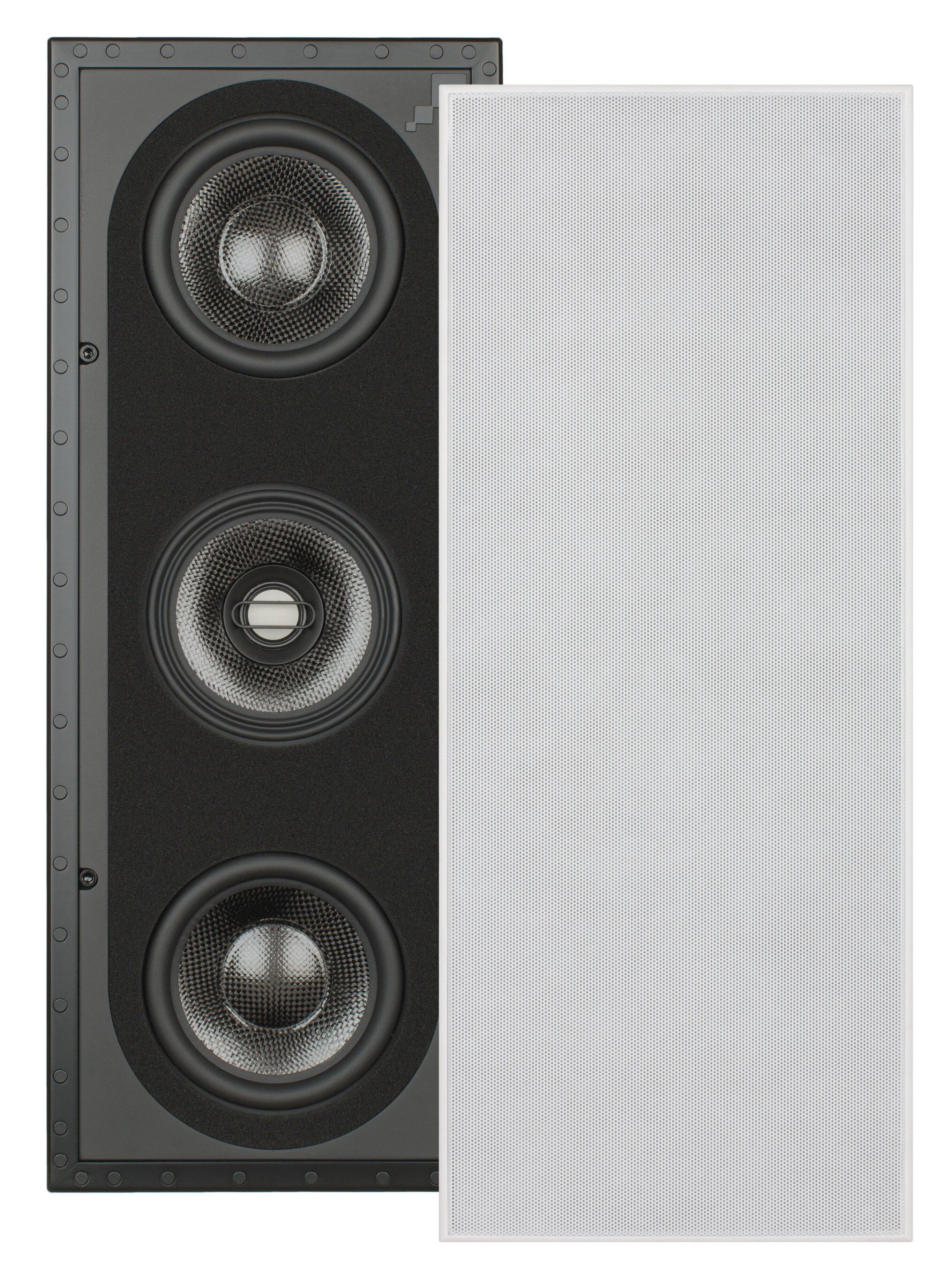 Sonance - R1 REFERENCE RECTANGLE SINGLE SPEAKER - Reference 5-1/4" 3-Way In Wall Rectangle Speaker (Each) - Paintable White