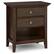 Front. Simpli Home - Amherst Bedside Table - Russet Brown.