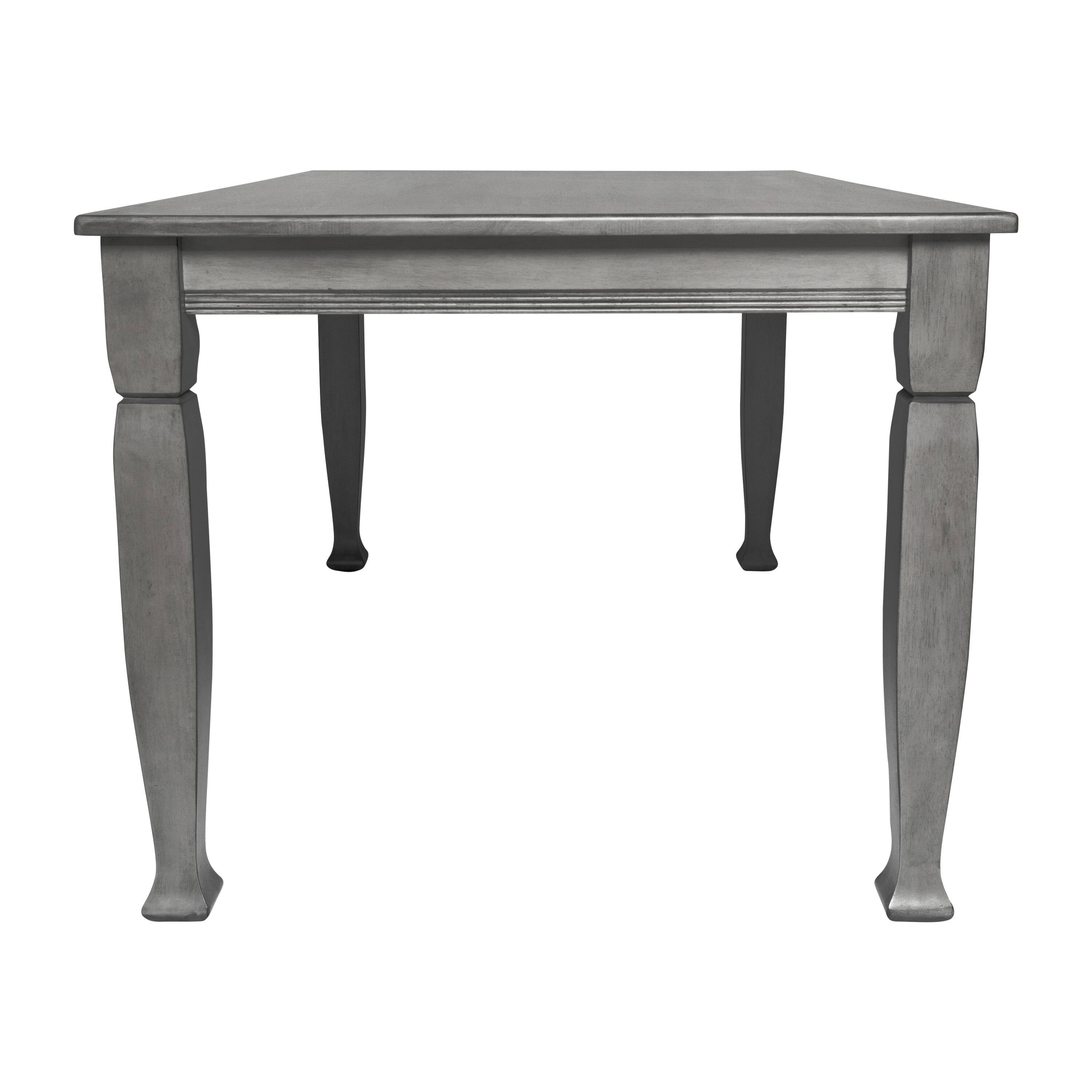 Alt View 7. Emma + Oliver - Milford Wooden Dining Table with Turned Wooden Legs - Antique Gray.