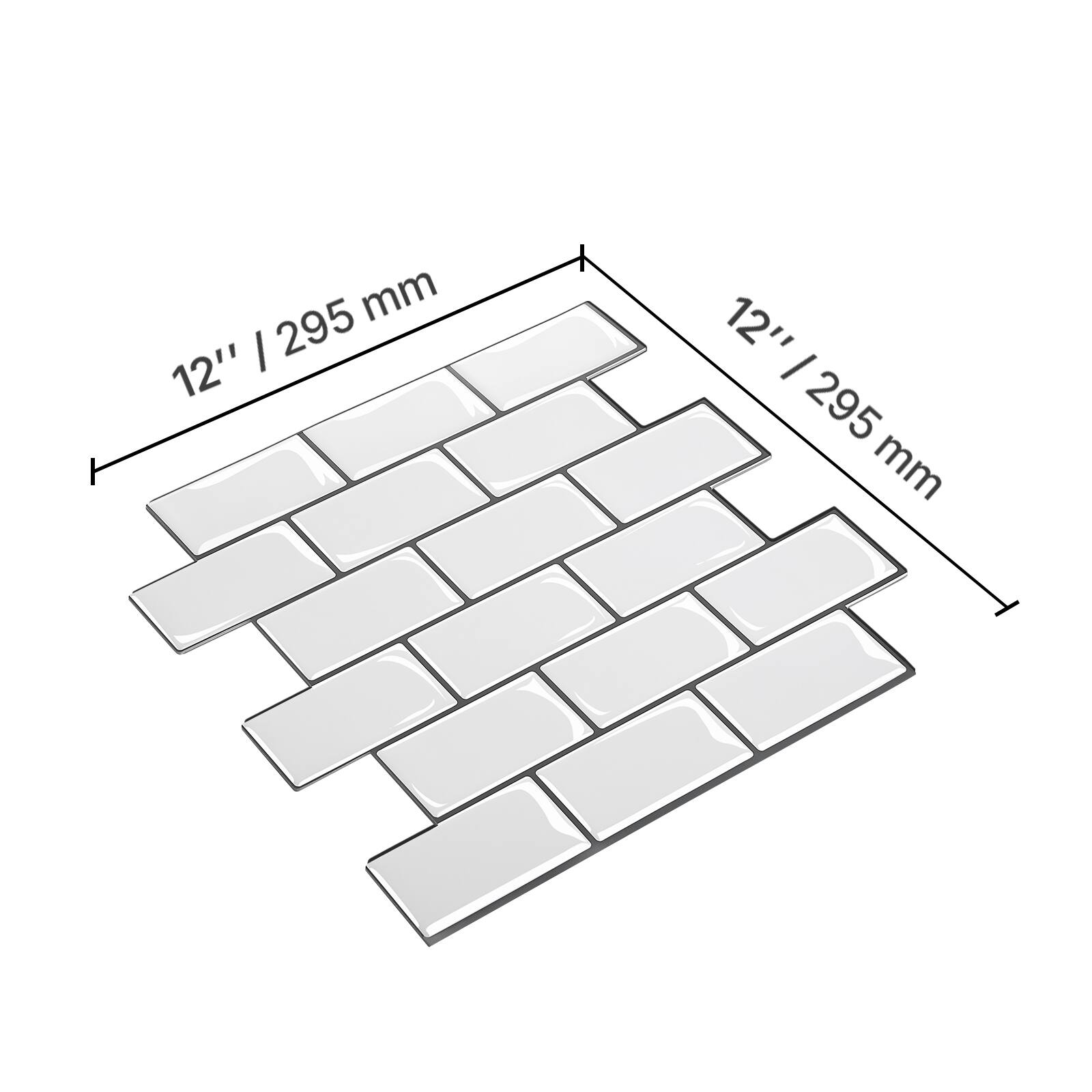 The corrected text is: "12" / 295 mm"