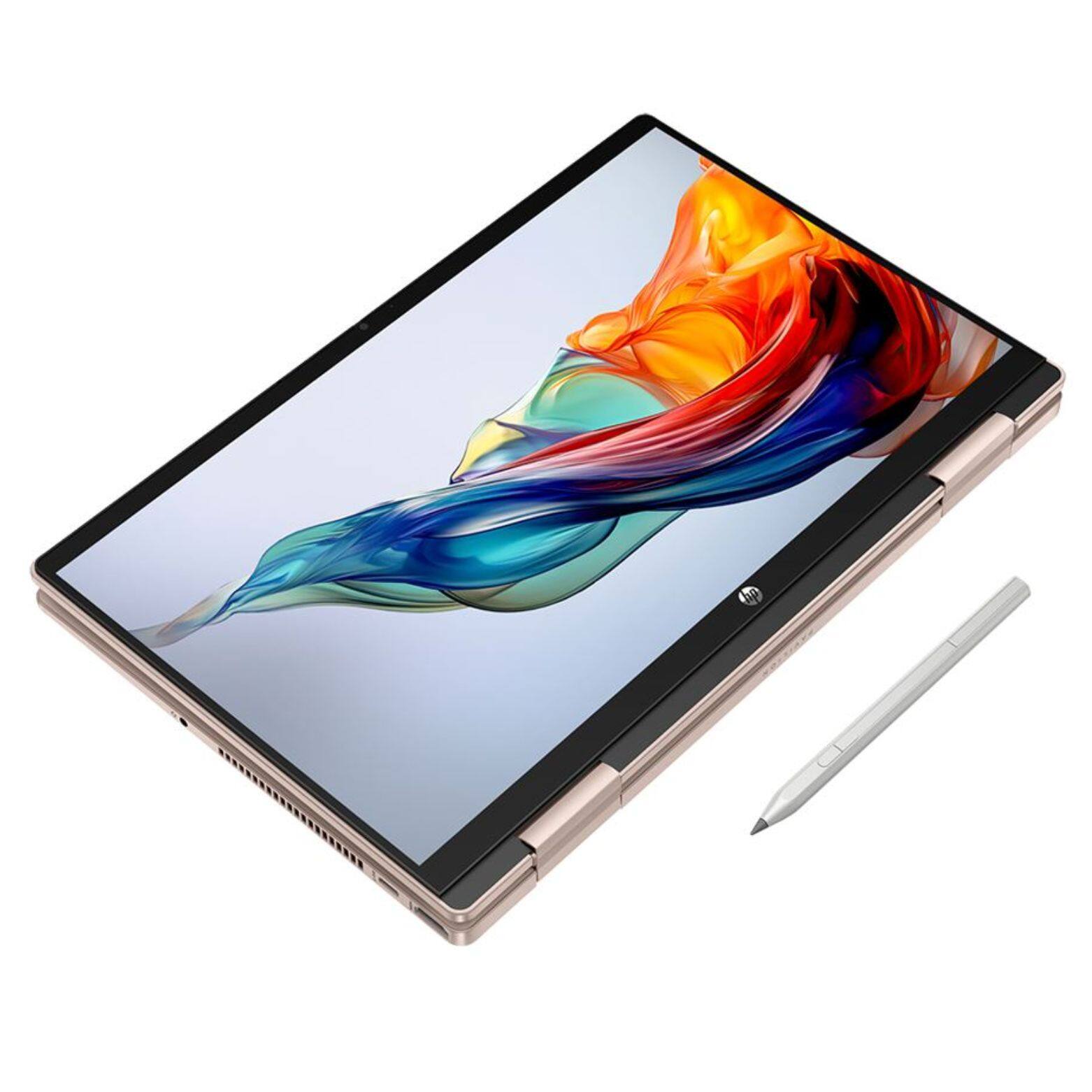 Alt View 1. HP - Pavilion x360 14-ek1102ds 14" FHD Touch Intel Core i3-1315U 1.2 GHz 8GB RAM 256GB SSD with PEN Windows 11 Home - Rose Gold.