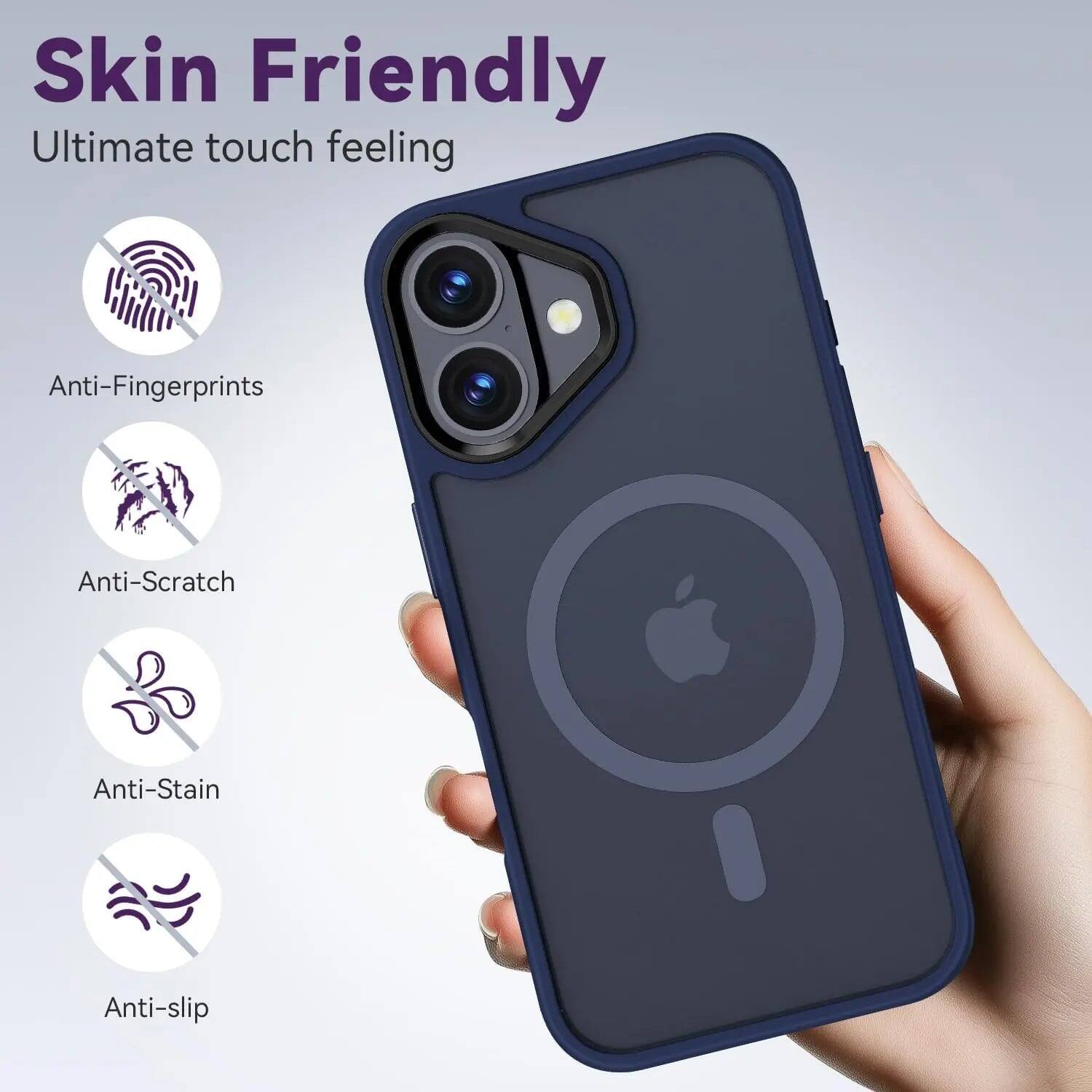 Skin Friendly  
Ultimate touch feeling

Anti-Fingerprints  
Anti-Scratch  
Anti-Stain  
Anti-slip