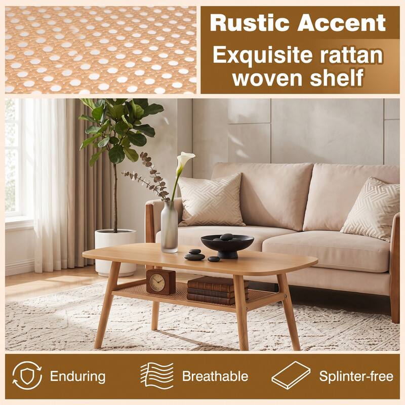 Rustic Accent Exquisite rattan woven shelf

Enduring
Breathable
Splinter-free