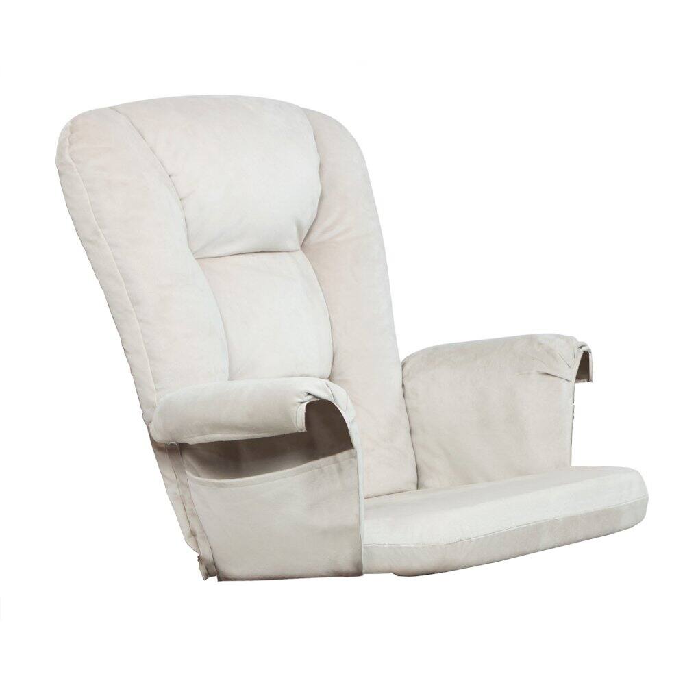 Angle. AFG Baby Furniture - Alice Glider Chair Cushions Set Beige (Back - Beige.