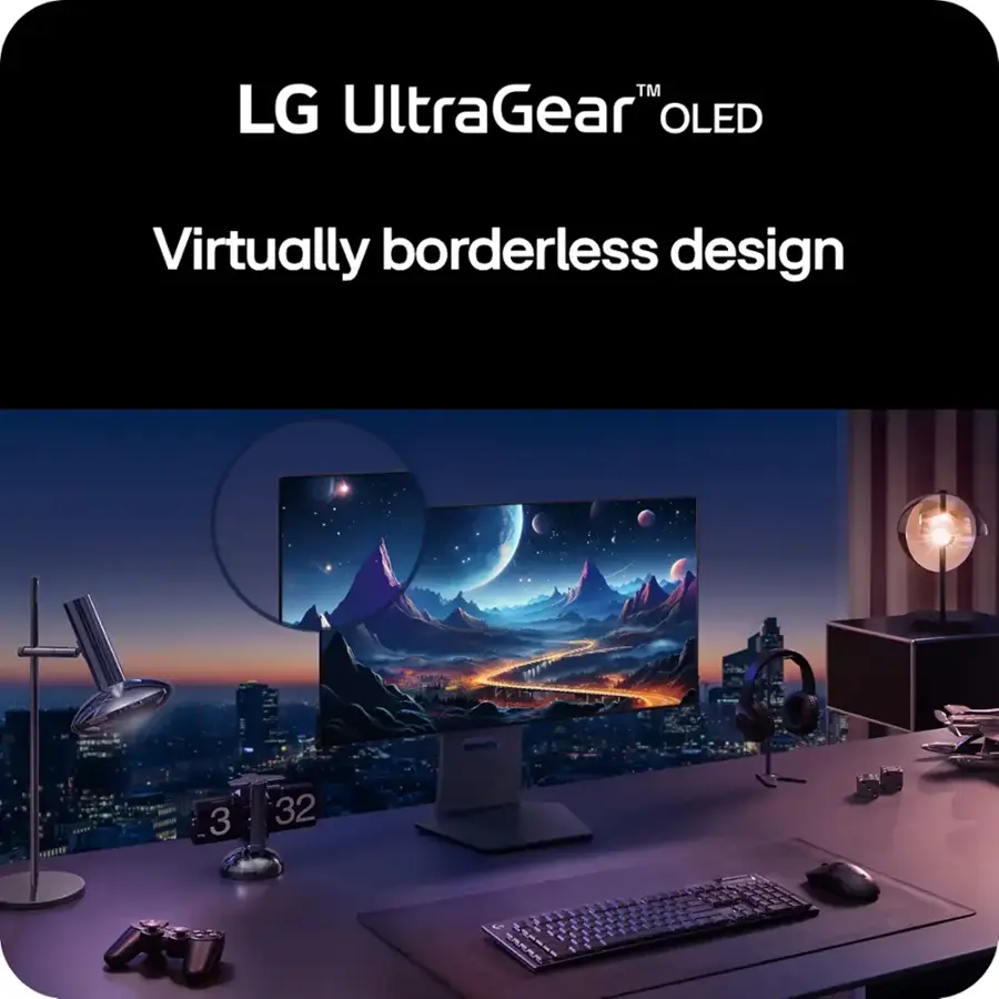 LG UltraGear OLED Virtually borderless design 32 inch SARAR