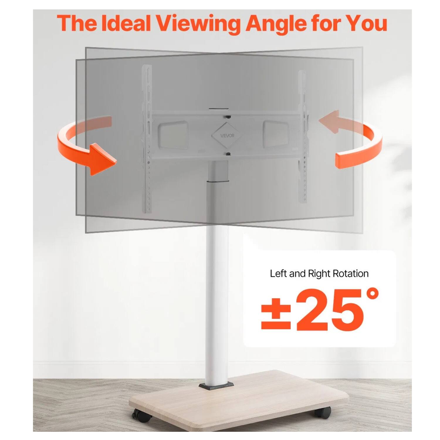 The Ideal Viewing Angle for You

Left and Right Rotation ±25°