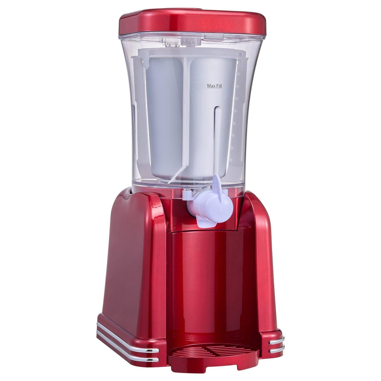 Alt View 9. Glintex - Slushie Machine for Home 32oz Frozen Drink Maker Margarita Smoothie Machine for DIY Kids Party - Red.