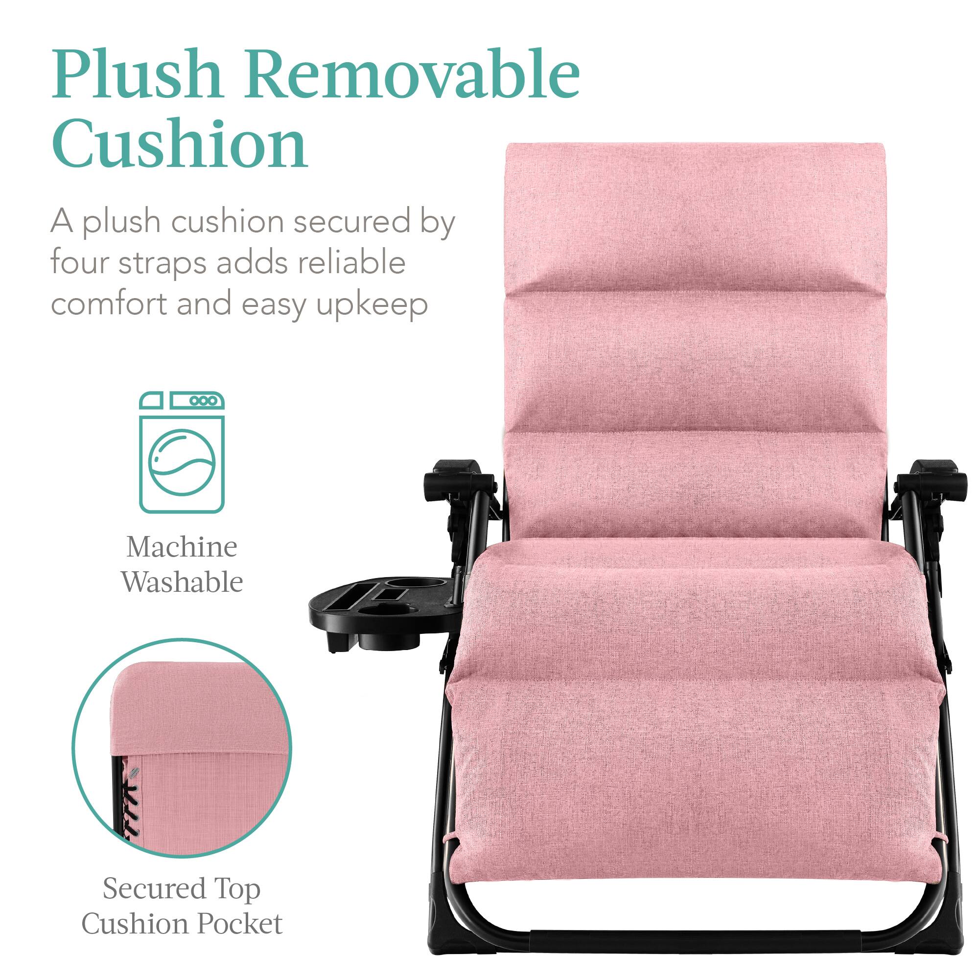 Plush Removable Cushion

A plush cushion secured by four straps adds reliable comfort and easy upkeep

Machine Washable

Secured Top Cushion Pocket