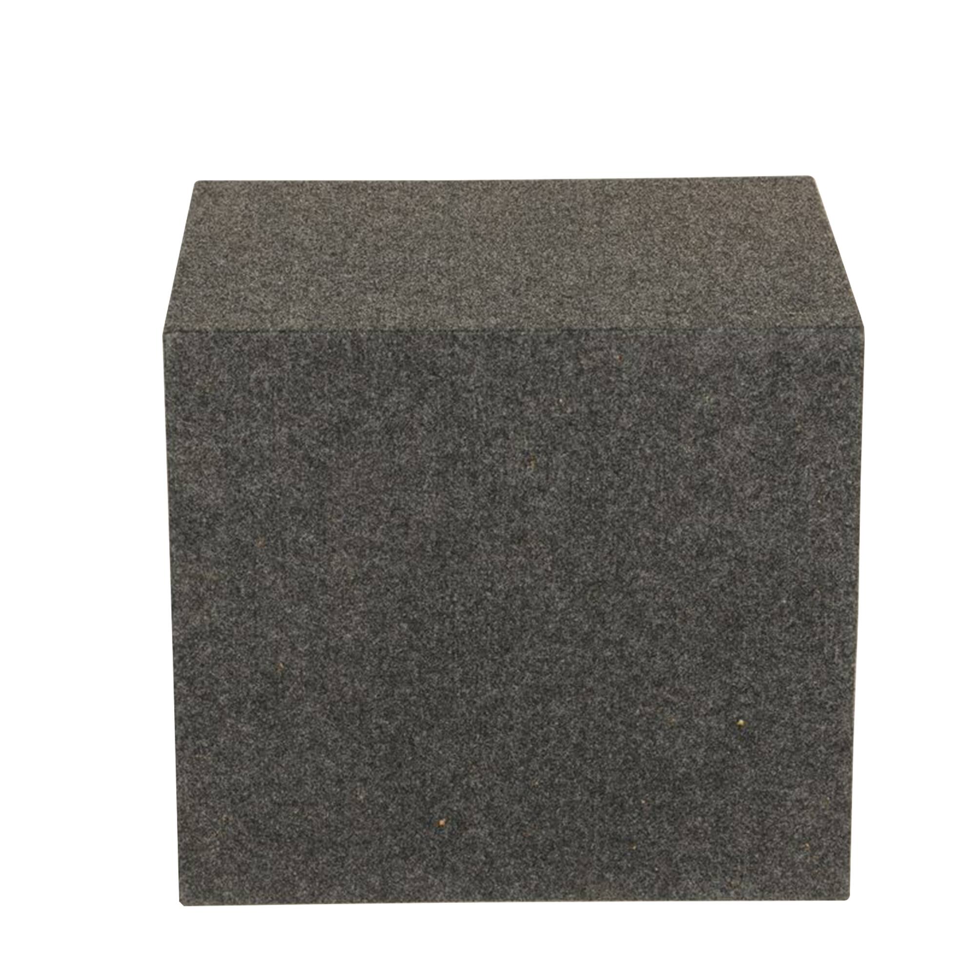 Alt View 8. QPower - QPower 12" Heavy-Duty Single Sealed Vehicle Subwoofer Enclosure Woofer Box, Gray - Charcoal Black.