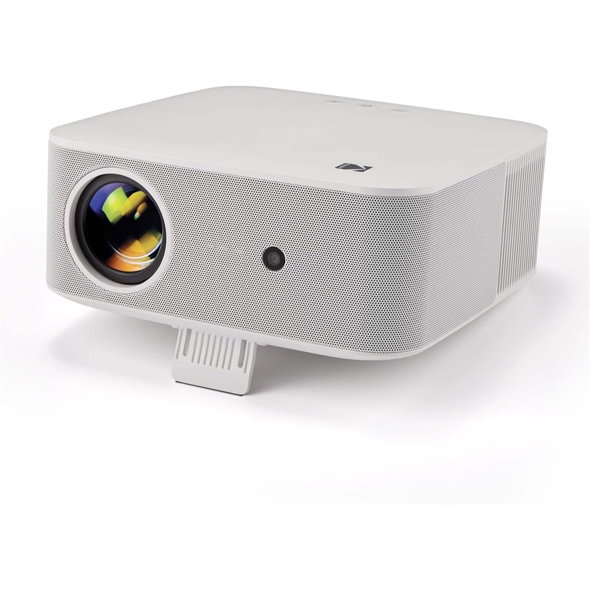 Kodak - FLIK X20 Smart Projector, 1080p Portable Projector with Google TV Dongle Built-In - White