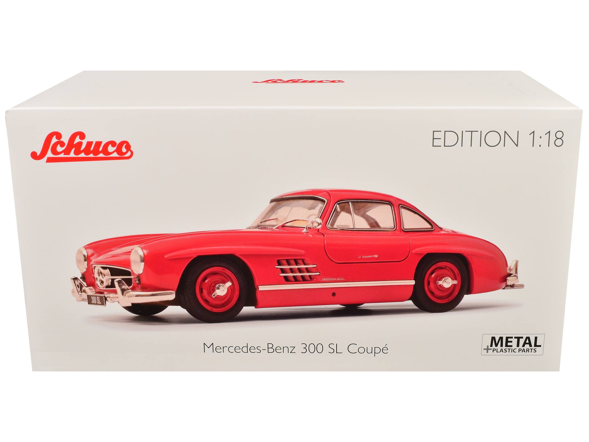 Schuco  
EDITION 1:18  

Mercedes-Benz 300 SL Coupé  

METAL + PLASTIC PARTS