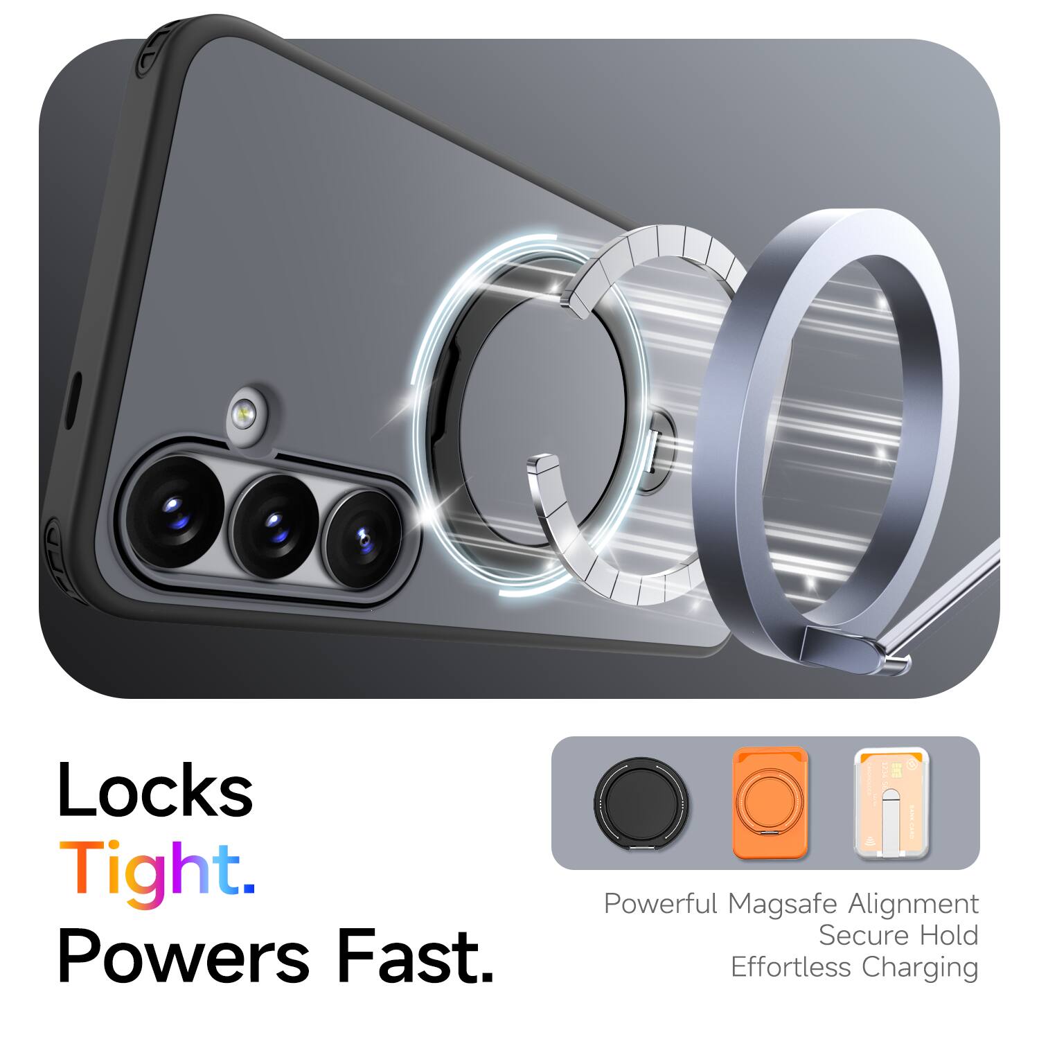 Locks Tight. Powers Fast.  
Powerful MagSafe Alignment  
Secure Hold  
Effortless Charging