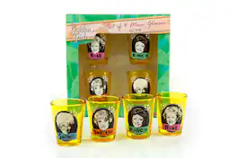 Just Funky - The Golden Girls 2-Ounce Mini Glasses | Set of 4 - Yellow