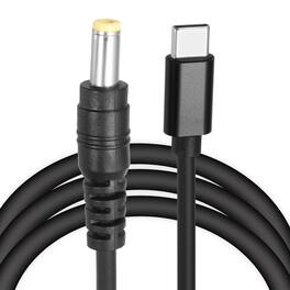 Unique Bargains - 4.9FT USB C to DC 5.5x2.5mm PD Charging Cable, 9V/3A 27W, for Router, Camera, TV Box, Desk Lamp - Black