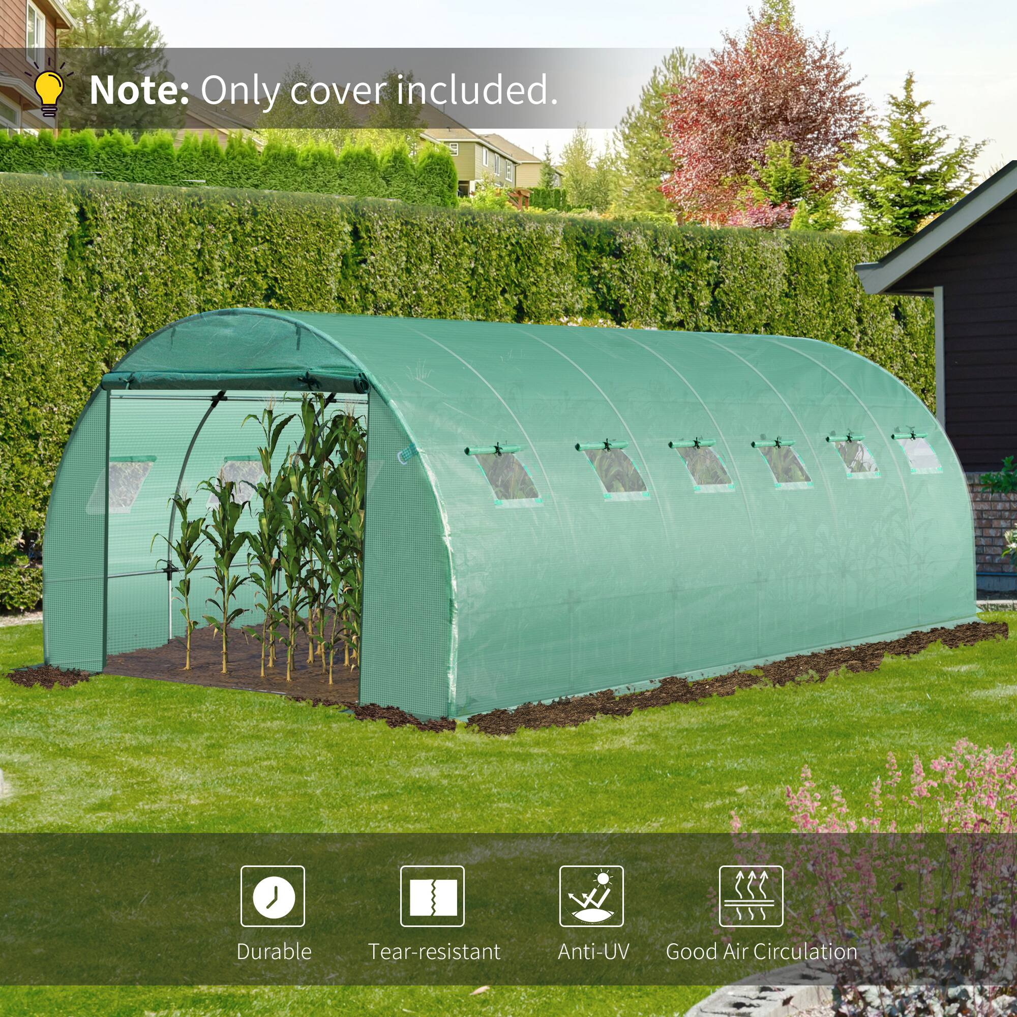 Note: Only cover included.

- Durable
- Tear-resistant
- Anti-UV
- Good Air Circulation