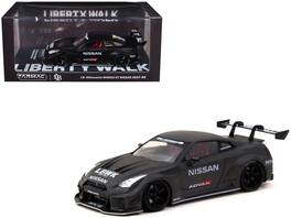 Tarmac Works - Nissan 35GT-RR LB-Silhouette WORKS GT RHD (Right Hand Drive) Liberty Walk Full Carbon Hobby43 Series 1/43 - Black