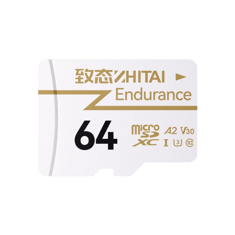 ZhiTai - 64GB Endurance MicroSD Card for Dashcams & Security Cameras, Continuous Recording, High Durability