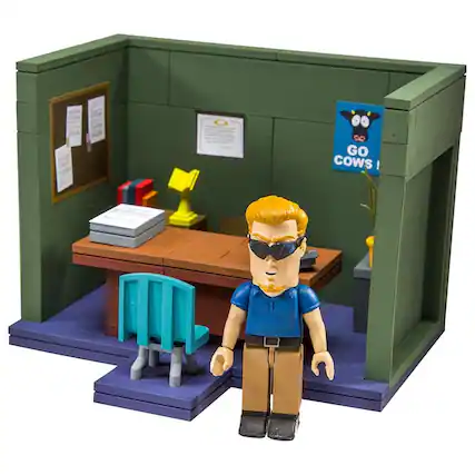 Front. McFarlane Toys - South Park Principal's Office 101-Piece Construction Set w/ PC Principal - Multi-Color.