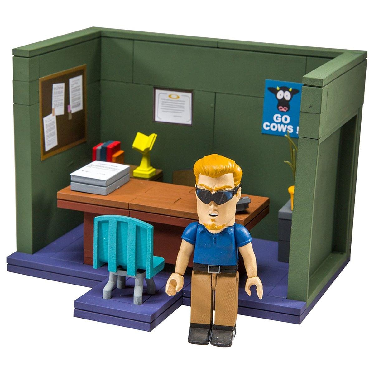 Front. McFarlane Toys - South Park Principal's Office 101-Piece Construction Set w/ PC Principal - Multi-Color.