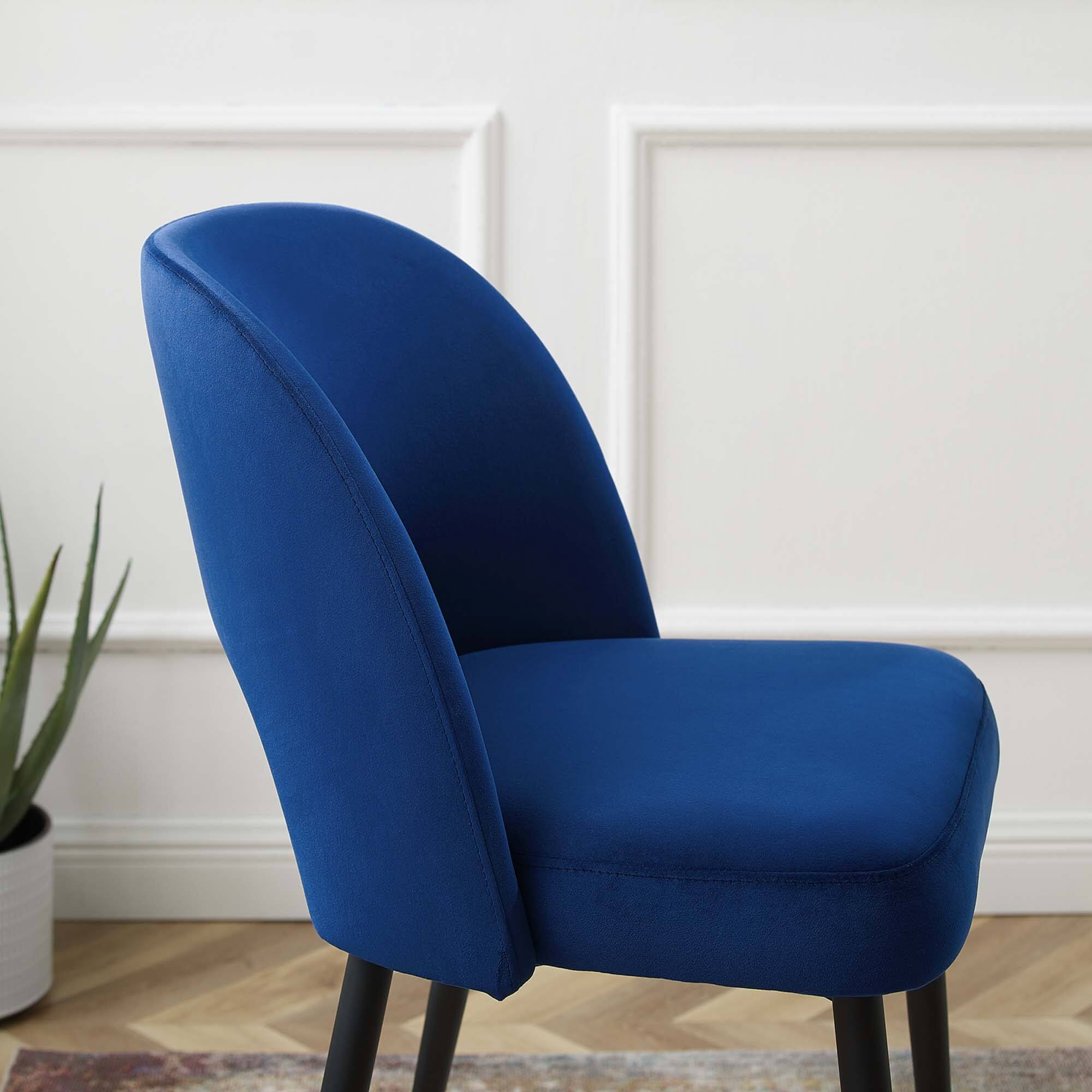 Left. Modway - Rouse Performance Velvet Counter Stool by Modway - Navy.