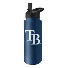 Front. Logo Brands - Tampa Bay Rays 34oz. Quencher Bottle - Multicolor.