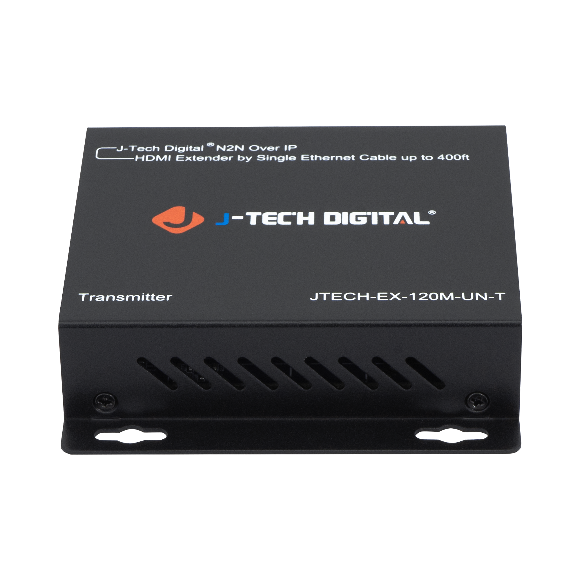 J-Tech Digital - 1080P 60Hz HDMI Extender Balun Over Ethernet For AV Over IP System - 400ft. (Transmitter) - Black