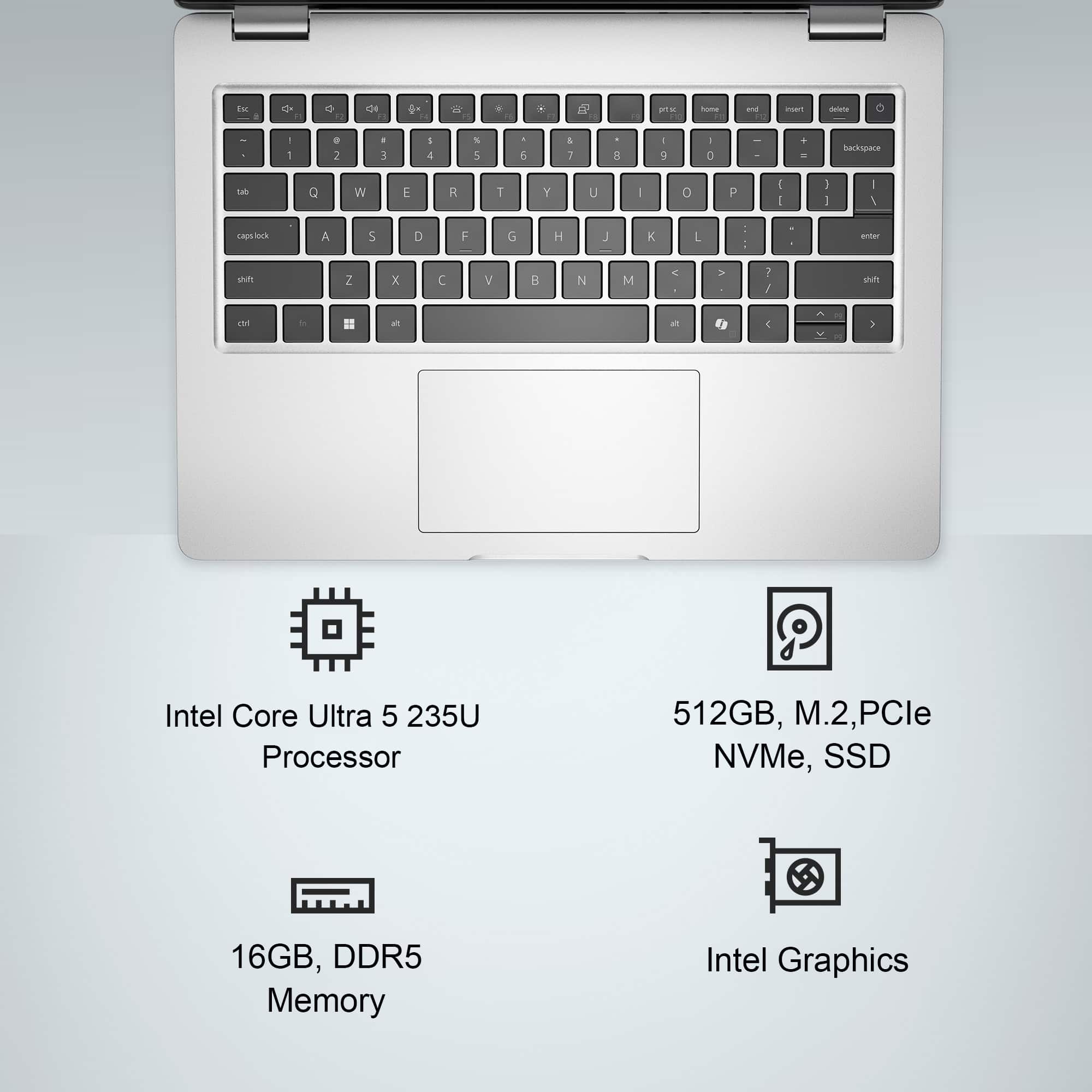 Dell Pro 14 14'' FHD+ Laptop Intel Core Ultra 5 235U 16GB Memory