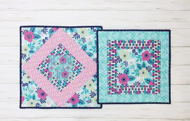 Front. AccuQuilt - June Tailor KIT Project Bag, Navy Zippity-do-Done(tm) - Multi.