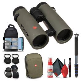 Leica - 10x42 Noctivid Binoculars (Olive Green) (40387) + Basic Bundle