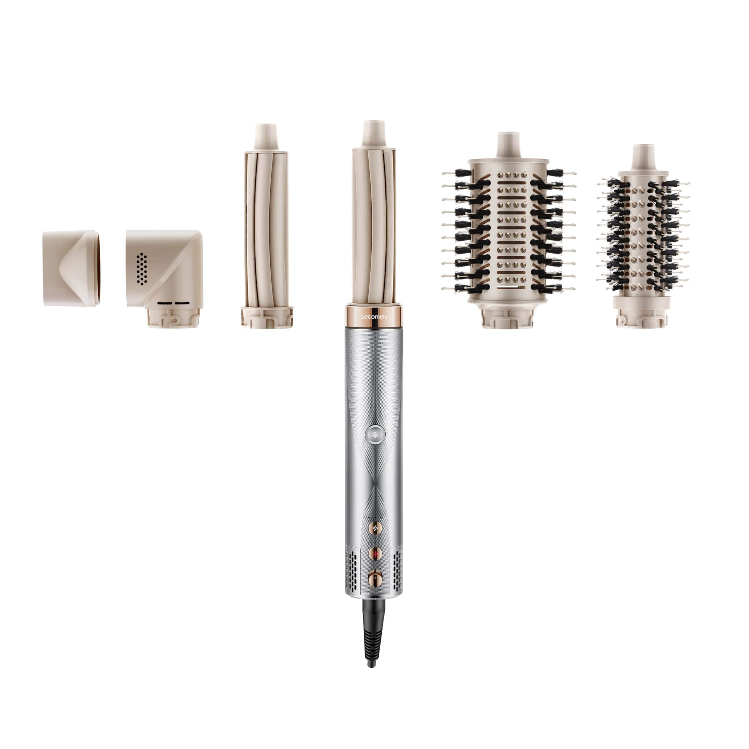 Live At Space - 5 In 1 Air Wrap Hair Styler With Automatic Curling & Drying Features Lightweight High-speed Dryer Airwrap - Compact