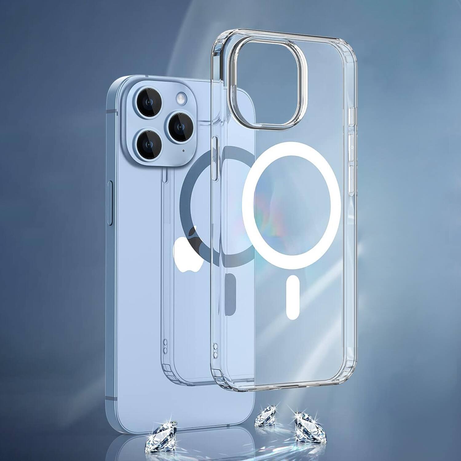 Back. SaharaCase - Venture Series Case Compatible with Magsafe Case for iPhone 15 Pro Max - Clear - Clear.