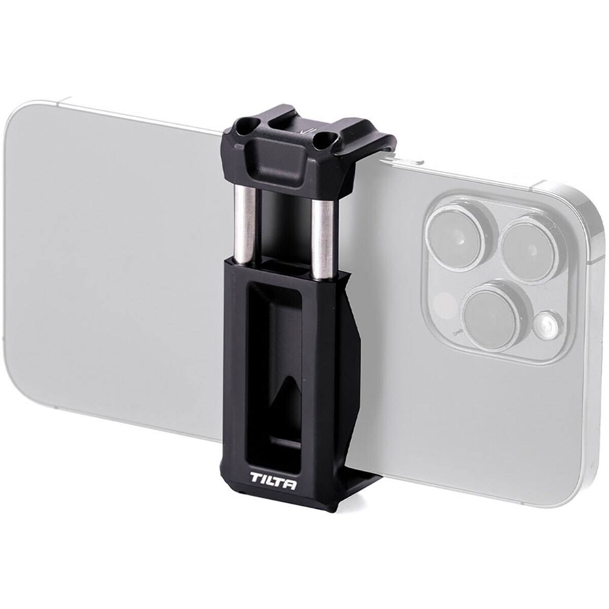 Alt View 4. Tilta - Tilta 1/4"-20 Adjustable Phone Mounting Bracket, Black.