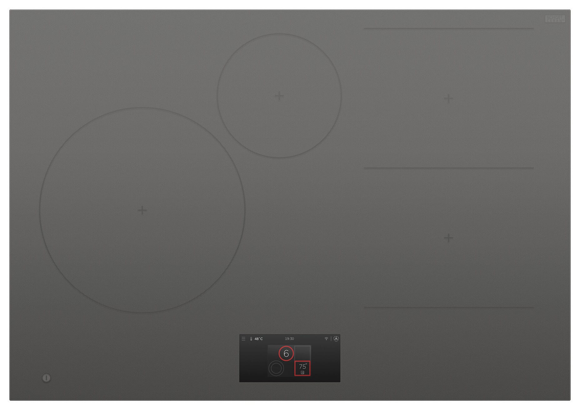 Fisher & Paykel - 30" Primary Modular Induction Cooktop, 4 Zones with SmartZone - Gray