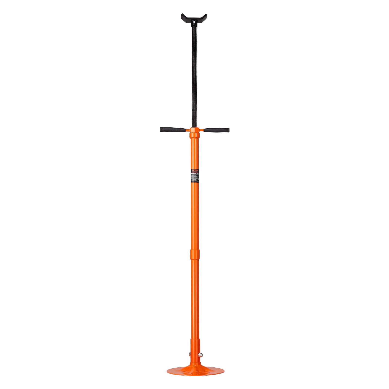 Alt View 5. VEVOR - Underhoist Support Stand,3/4 Ton Capacity Under Hoist Jack Stand,Lifting from 52.8 to 76 in,Self-Locking Threaded Screw - Orange.