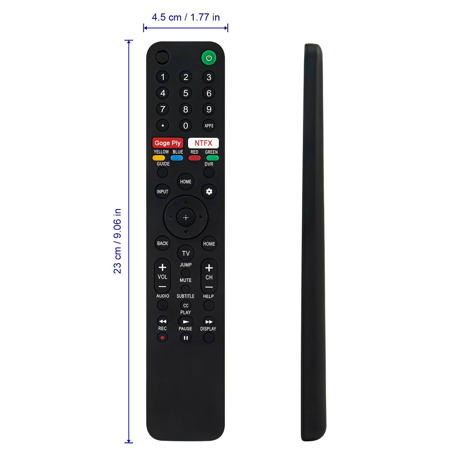 VINABTY New RMF TX500U RMF TX600U Replace IR Remote Fits for Sony Smart ...