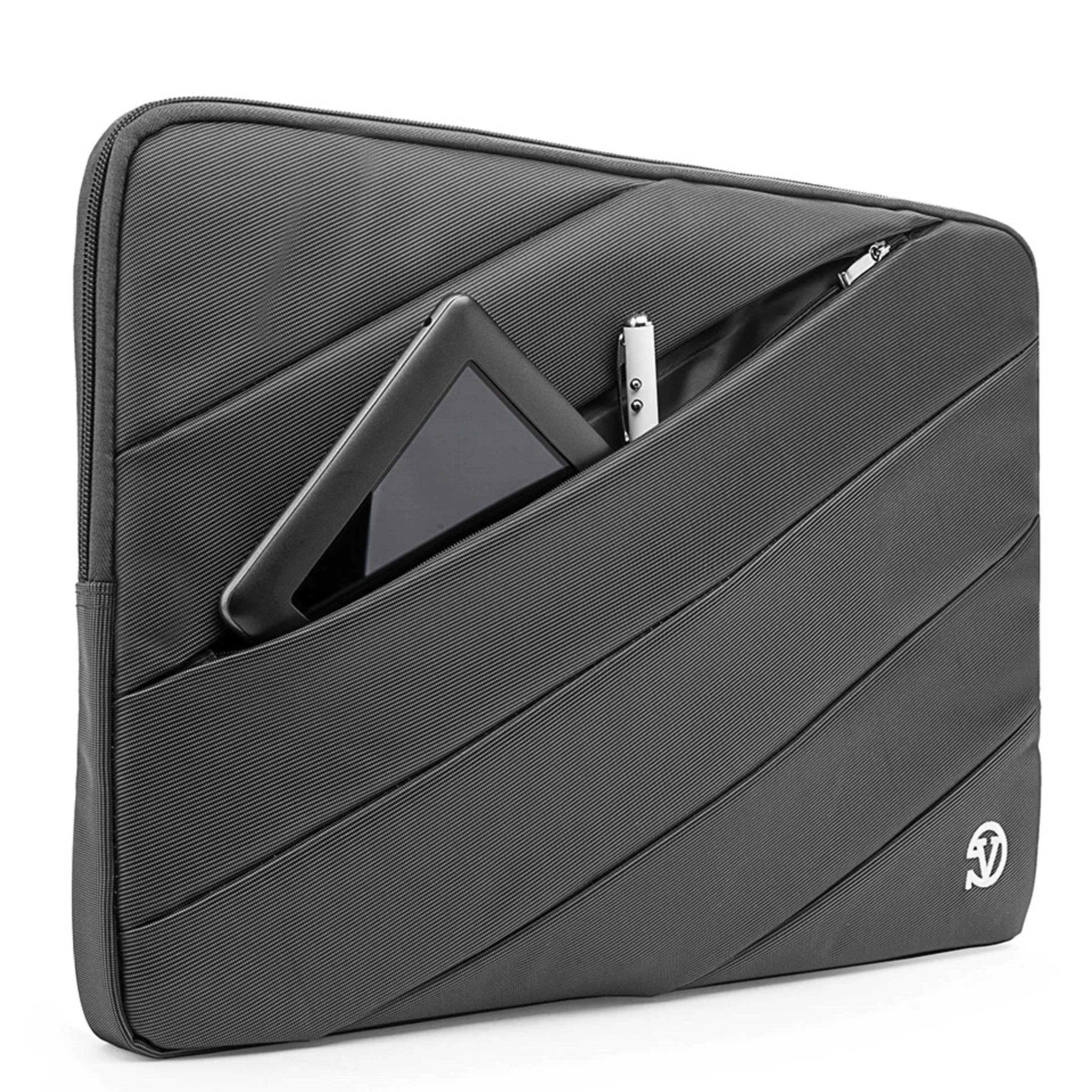 Alt View 1. Kitcheniva - Padded Nylon Sleeve Case Bag For 15" Laptop - Gray.