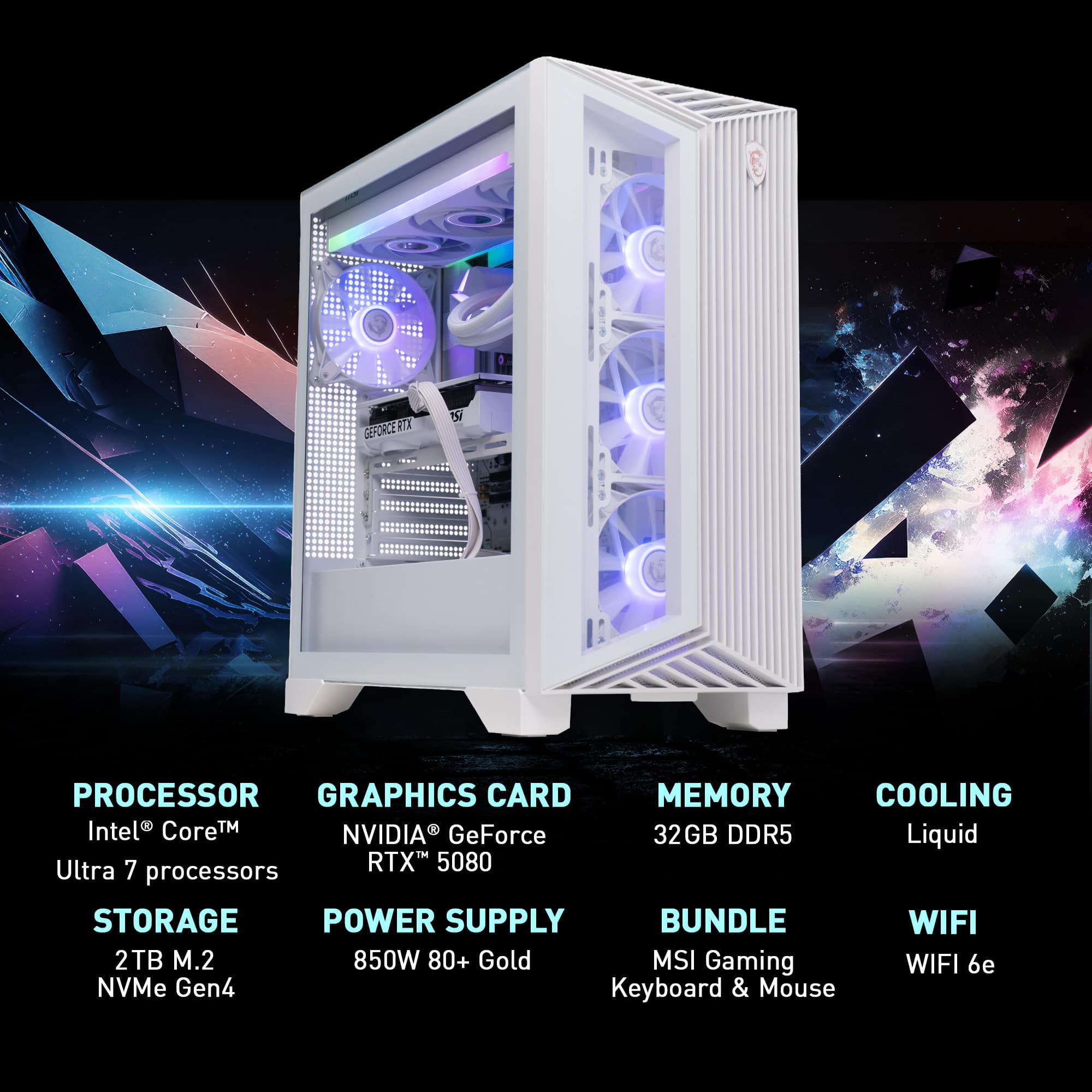 MSI Aegis RS2 AI Gaming Desktop Intel Ultra 7 270K PLUS 2026 32GB