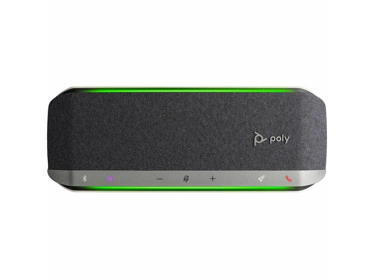 Plantronics - Poly Sync 40 Speakerphone - USB-A/USB-C & Bluetooth - Works with Teams, Zoom - Silver