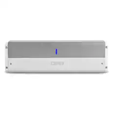 Front. DS18 Audio - NXL-M 6-Channel Class D Car Amplifier with Marine Rating, 6 x 150W RMS at 4 Ohm - White/Silver.