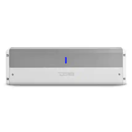 Front. DS18 Audio - NXL-M 6-Channel Class D Car Amplifier with Marine Rating, 6 x 150W RMS at 4 Ohm - White/Silver.