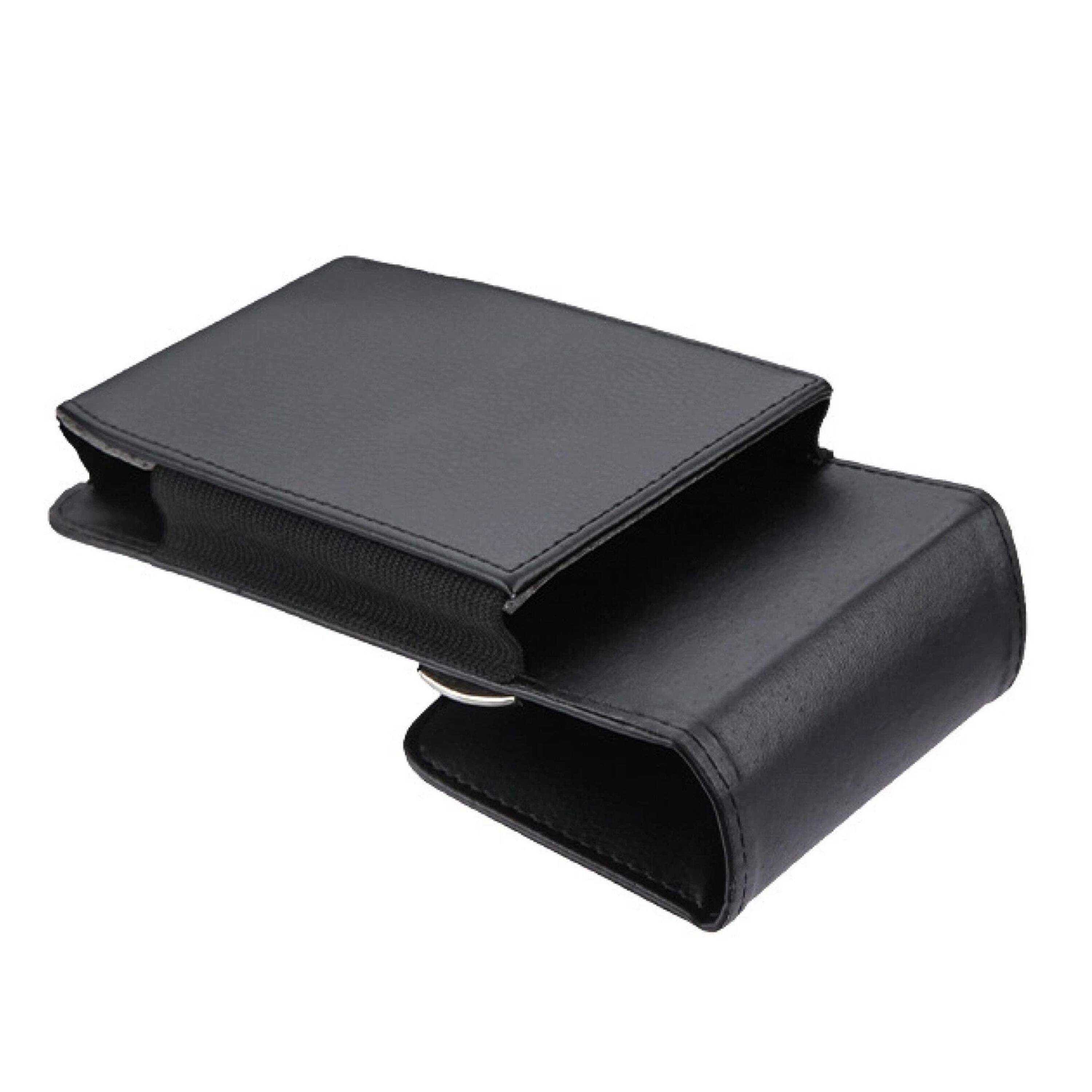Left. Kitcheniva - Swivel Belt Clip Leather Phone Pouch Holster For Samsung Galaxy S25 Ultra - Black.