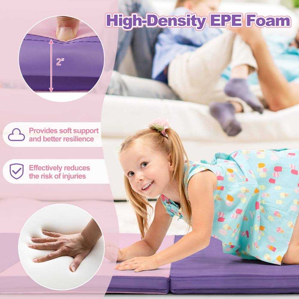 High-Density EPE Foam 2"  
Provides soft support and better resilience  
Effectively reduces the risk of injuries