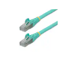 StarTech.com - StarTech 30ft CAT6a Snagless S/FTP Ethernet Cable Aqua NLAQ30FCAT6APATCH