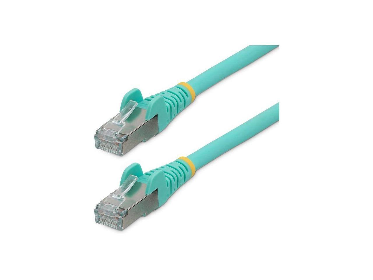 Front. StarTech.com - StarTech 30ft CAT6a Snagless S/FTP Ethernet Cable Aqua NLAQ30FCAT6APATCH.