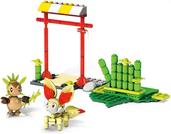 Front. Mattel - Mega Construx Pokémon Battle Pack | Chespin VS. Fennekin - Red.