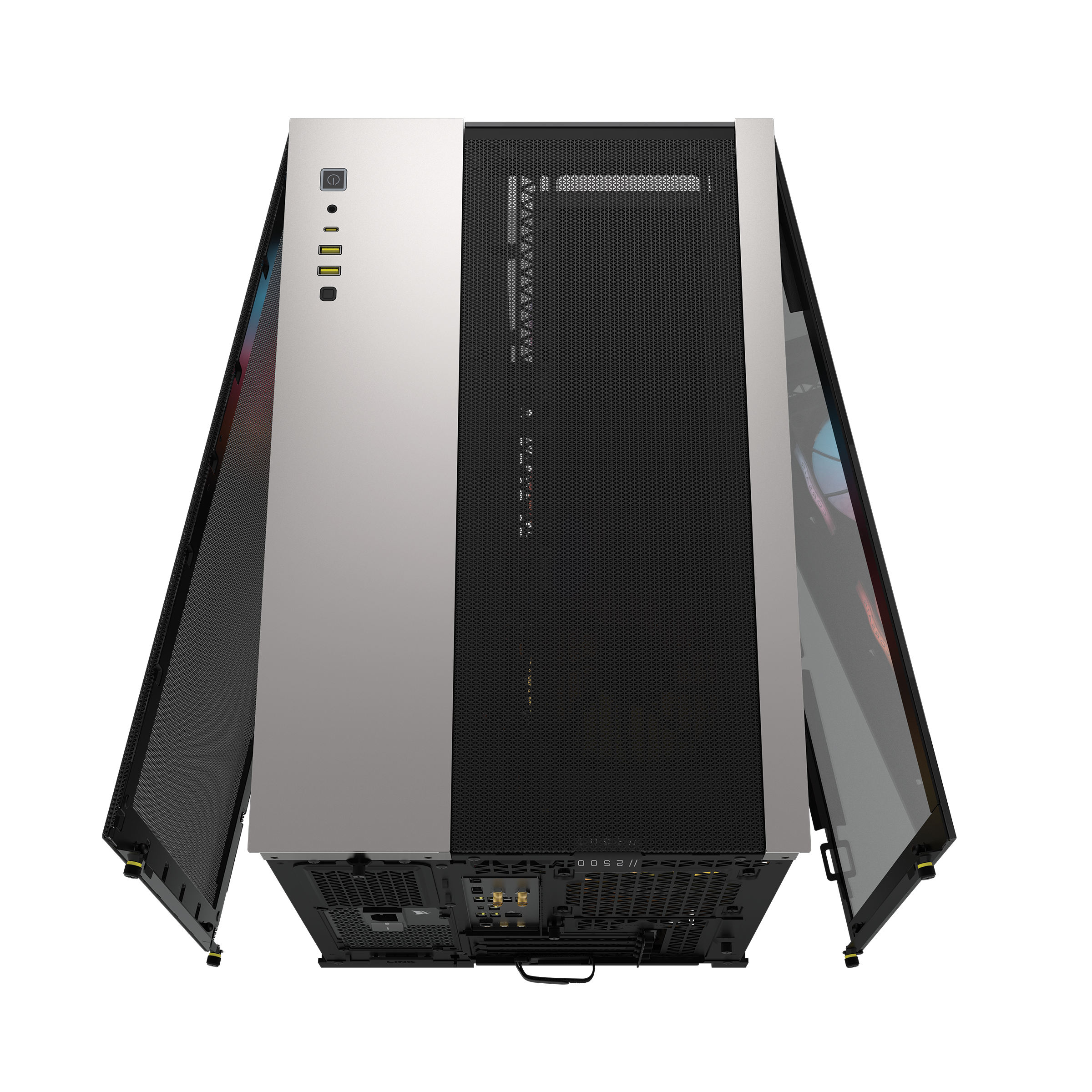 Alt View 4. CORSAIR - VENGEANCE a5100 Gaming Desktop-AMD Ryzen 7 780003XD-32GB RGB DDR5 6000MHz-NVIDIA GeForce RTX 5080-2TB SSD - Black.
