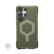 Front. UAG - Essential Armor Series Case with Magnet for Galaxy S25 Ultra - Translucent Olive.