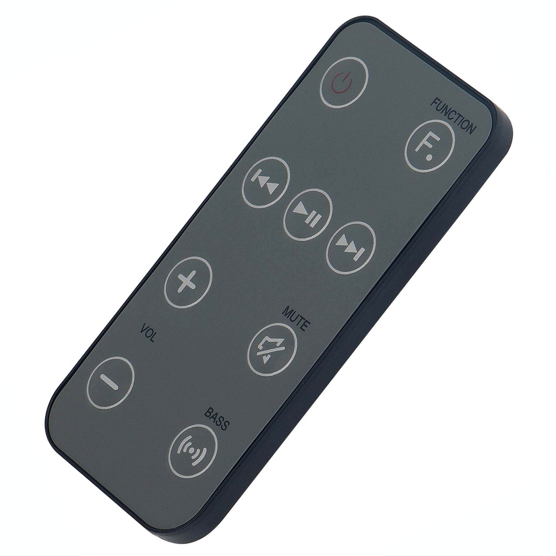 - FUNCTION
- F.
- VOL
- MUTE
- BASS