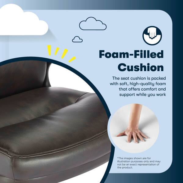 Foam-Filled Cushion  
The seat cushion is packed with soft, high-quality foam that offers comfort and support while you work.  

*The images shown are for illustration purposes only and may not be an exact representation of the product.