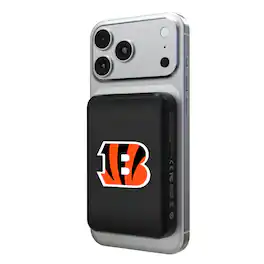 Keyscaper - Cincinnati Bengals Wireless Magnetic Power Bank - Black